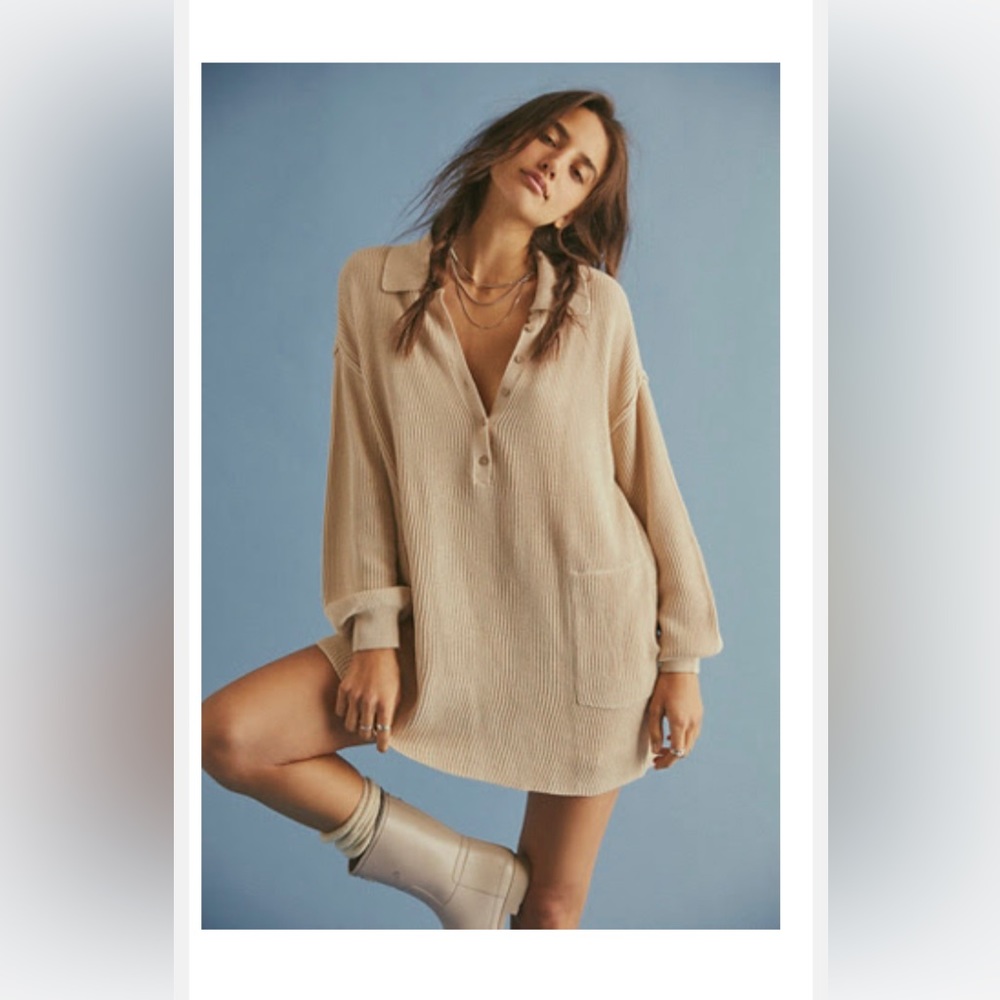 Free People Picnic Sweater Mini Dress